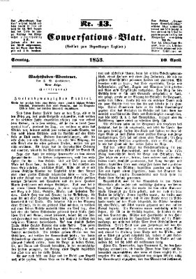 Regensburger Conversations-Blatt (Regensburger Tagblatt) Sonntag 10. April 1853