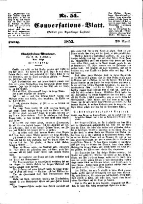 Regensburger Conversations-Blatt (Regensburger Tagblatt) Freitag 29. April 1853