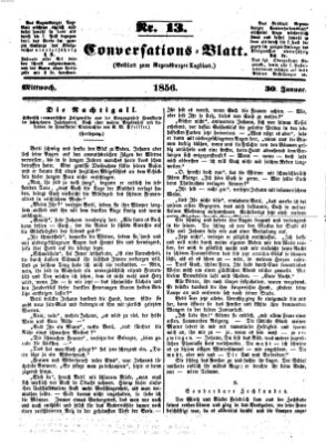 Regensburger Conversations-Blatt (Regensburger Tagblatt) Mittwoch 30. Januar 1856