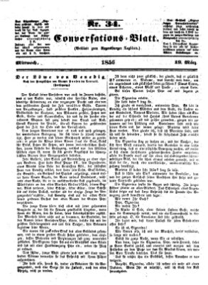 Regensburger Conversations-Blatt (Regensburger Tagblatt) Mittwoch 19. März 1856