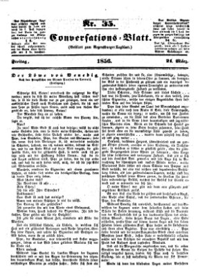 Regensburger Conversations-Blatt (Regensburger Tagblatt) Freitag 21. März 1856