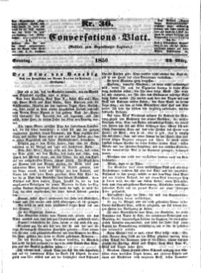 Regensburger Conversations-Blatt (Regensburger Tagblatt) Sonntag 23. März 1856