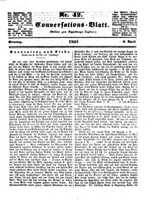 Regensburger Conversations-Blatt (Regensburger Tagblatt) Sonntag 6. April 1856