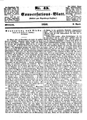 Regensburger Conversations-Blatt (Regensburger Tagblatt) Mittwoch 9. April 1856