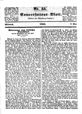 Regensburger Conversations-Blatt (Regensburger Tagblatt) Mittwoch 7. Mai 1856