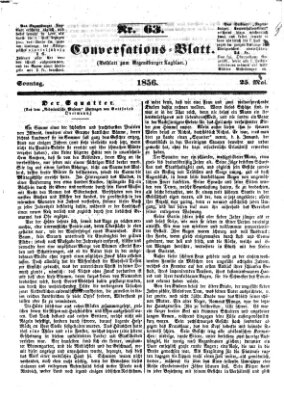 Regensburger Conversations-Blatt (Regensburger Tagblatt) Sonntag 25. Mai 1856