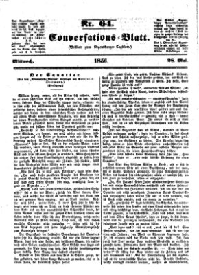 Regensburger Conversations-Blatt (Regensburger Tagblatt) Mittwoch 28. Mai 1856