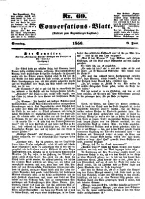 Regensburger Conversations-Blatt (Regensburger Tagblatt) Sonntag 8. Juni 1856