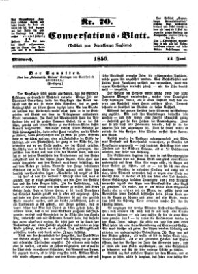 Regensburger Conversations-Blatt (Regensburger Tagblatt) Mittwoch 11. Juni 1856