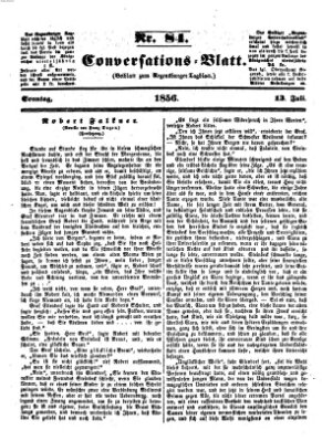 Regensburger Conversations-Blatt (Regensburger Tagblatt) Sonntag 13. Juli 1856