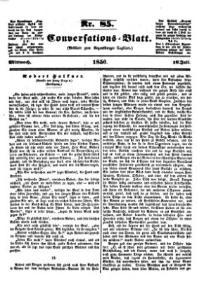 Regensburger Conversations-Blatt (Regensburger Tagblatt) Mittwoch 16. Juli 1856