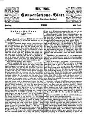 Regensburger Conversations-Blatt (Regensburger Tagblatt) Freitag 18. Juli 1856