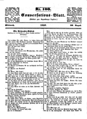 Regensburger Conversations-Blatt (Regensburger Tagblatt) Mittwoch 20. August 1856