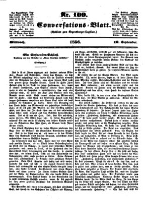 Regensburger Conversations-Blatt (Regensburger Tagblatt) Mittwoch 10. September 1856