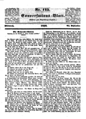 Regensburger Conversations-Blatt (Regensburger Tagblatt) Mittwoch 24. September 1856