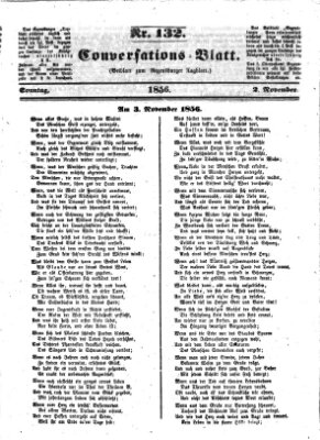 Regensburger Conversations-Blatt (Regensburger Tagblatt) Sonntag 2. November 1856