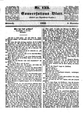 Regensburger Conversations-Blatt (Regensburger Tagblatt) Mittwoch 5. November 1856