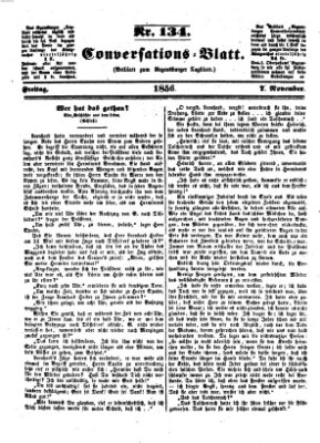 Regensburger Conversations-Blatt (Regensburger Tagblatt) Freitag 7. November 1856