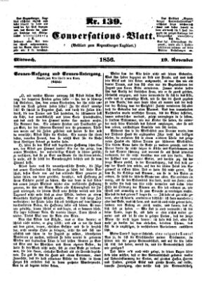 Regensburger Conversations-Blatt (Regensburger Tagblatt) Mittwoch 19. November 1856