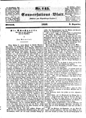 Regensburger Conversations-Blatt (Regensburger Tagblatt) Mittwoch 3. Dezember 1856