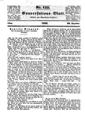 Regensburger Conversations-Blatt (Regensburger Tagblatt) Freitag 26. Dezember 1856