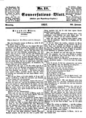 Regensburger Conversations-Blatt (Regensburger Tagblatt) Sonntag 25. Januar 1857