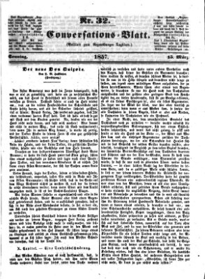 Regensburger Conversations-Blatt (Regensburger Tagblatt) Sonntag 15. März 1857