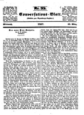 Regensburger Conversations-Blatt (Regensburger Tagblatt) Mittwoch 18. März 1857