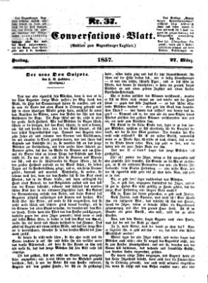 Regensburger Conversations-Blatt (Regensburger Tagblatt) Freitag 27. März 1857