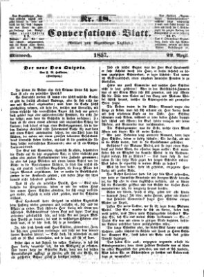 Regensburger Conversations-Blatt (Regensburger Tagblatt) Mittwoch 22. April 1857