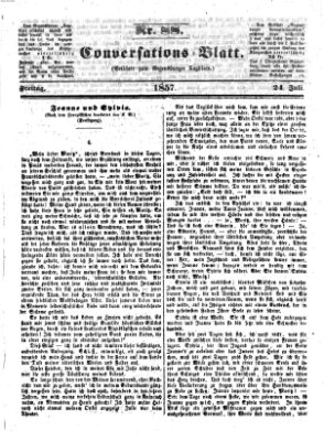 Regensburger Conversations-Blatt (Regensburger Tagblatt) Freitag 24. Juli 1857