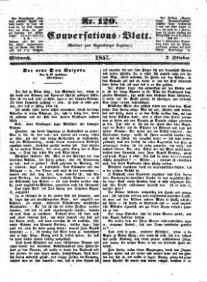 Regensburger Conversations-Blatt (Regensburger Tagblatt) Mittwoch 7. Oktober 1857