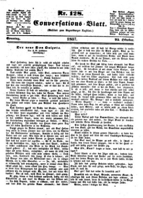 Regensburger Conversations-Blatt (Regensburger Tagblatt) Sonntag 25. Oktober 1857