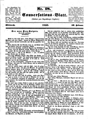 Regensburger Conversations-Blatt (Regensburger Tagblatt) Mittwoch 10. Februar 1858