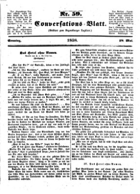 Regensburger Conversations-Blatt (Regensburger Tagblatt) Dienstag 18. Mai 1858