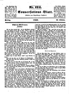 Regensburger Conversations-Blatt (Regensburger Tagblatt) Freitag 15. Oktober 1858