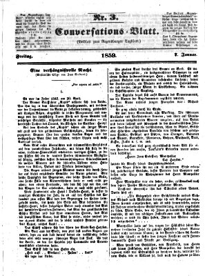 Regensburger Conversations-Blatt (Regensburger Tagblatt) Freitag 7. Januar 1859