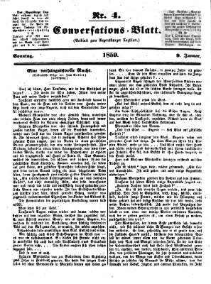 Regensburger Conversations-Blatt (Regensburger Tagblatt) Sonntag 9. Januar 1859