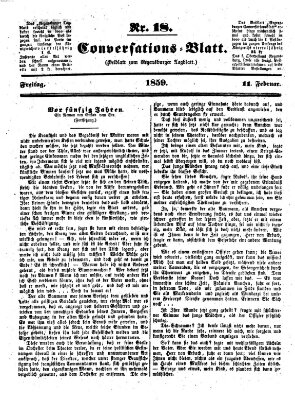 Regensburger Conversations-Blatt (Regensburger Tagblatt) Freitag 11. Februar 1859