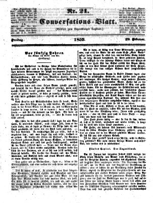 Regensburger Conversations-Blatt (Regensburger Tagblatt) Freitag 18. Februar 1859