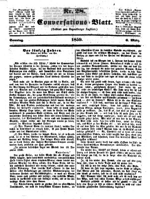 Regensburger Conversations-Blatt (Regensburger Tagblatt) Sonntag 6. März 1859