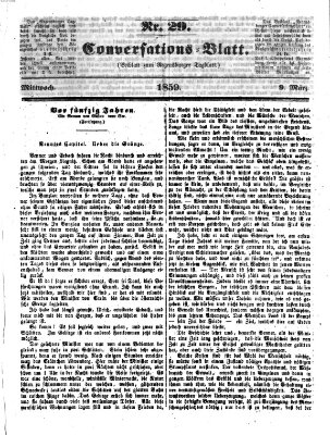 Regensburger Conversations-Blatt (Regensburger Tagblatt) Mittwoch 9. März 1859