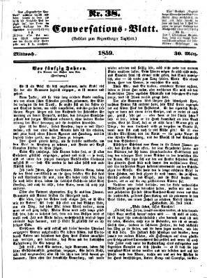 Regensburger Conversations-Blatt (Regensburger Tagblatt) Mittwoch 30. März 1859