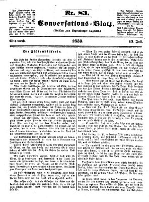 Regensburger Conversations-Blatt (Regensburger Tagblatt) Mittwoch 13. Juli 1859