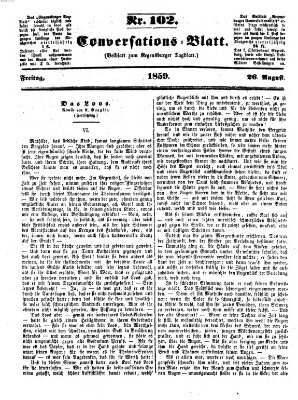 Regensburger Conversations-Blatt (Regensburger Tagblatt) Freitag 26. August 1859