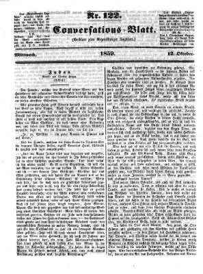 Regensburger Conversations-Blatt (Regensburger Tagblatt) Mittwoch 12. Oktober 1859