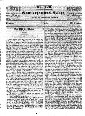 Regensburger Conversations-Blatt (Regensburger Tagblatt) Sonntag 23. Oktober 1859