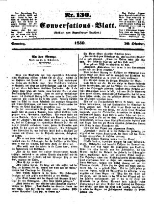 Regensburger Conversations-Blatt (Regensburger Tagblatt) Sonntag 30. Oktober 1859