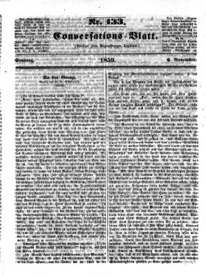 Regensburger Conversations-Blatt (Regensburger Tagblatt) Sonntag 6. November 1859