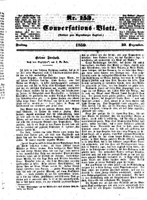 Regensburger Conversations-Blatt (Regensburger Tagblatt) Freitag 23. Dezember 1859